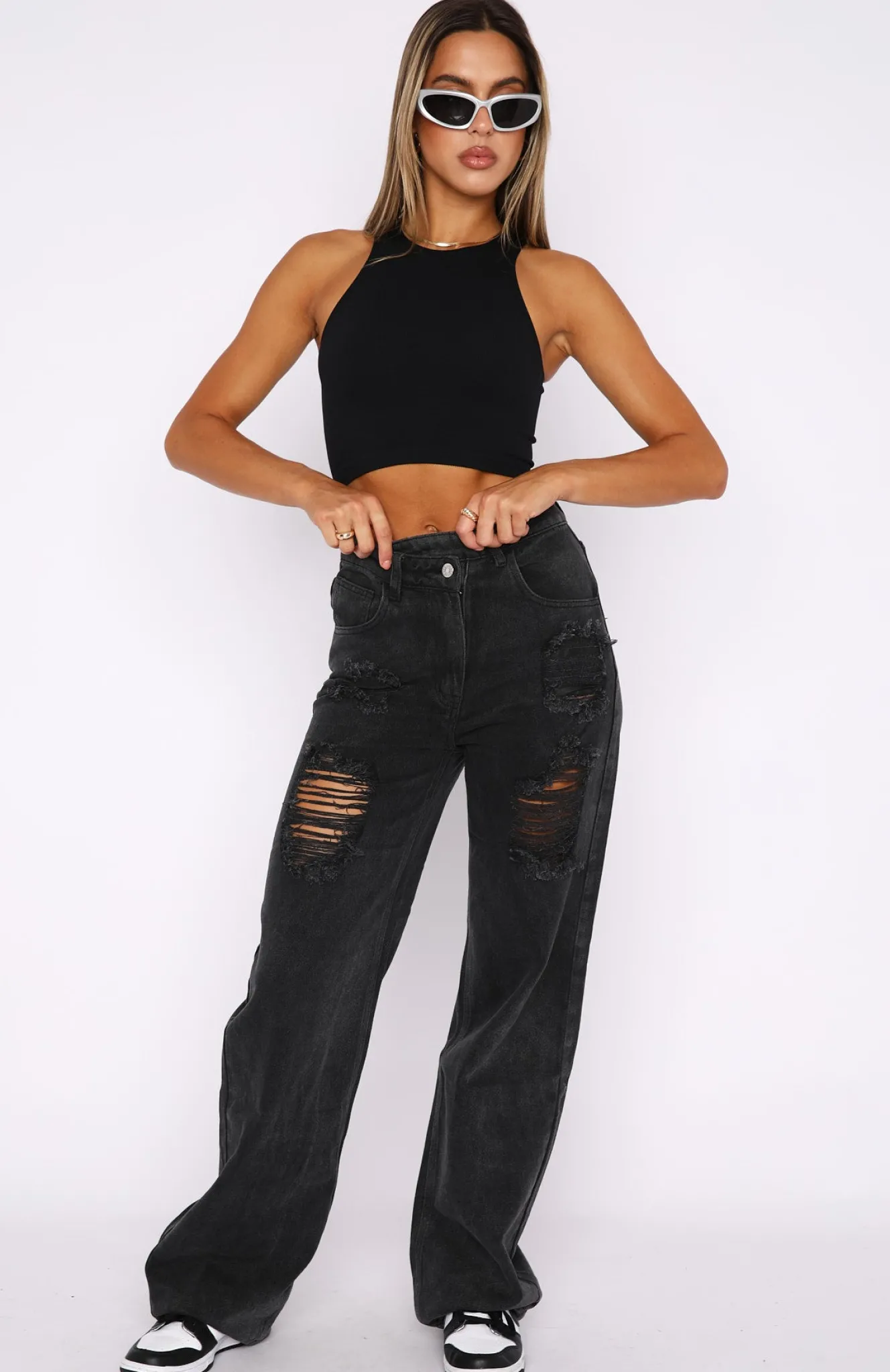 Denim | White Fox Boutique New Found Love Jeans Acid black