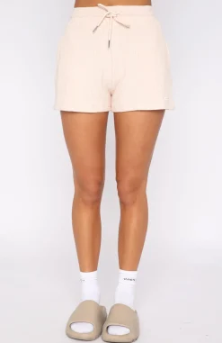 Shorts | White Fox Boutique New Location Waffle Shorts Oatmeal nude