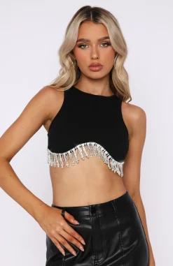 Shirts & Blouses | White Fox Boutique New Normal Crop black