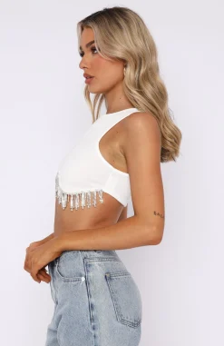 Shirts & Blouses | White Fox Boutique New Normal Crop white