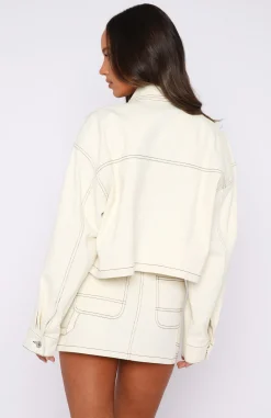 Jackets & Blazers | White Fox Boutique New Perspective Jacket Off White nude