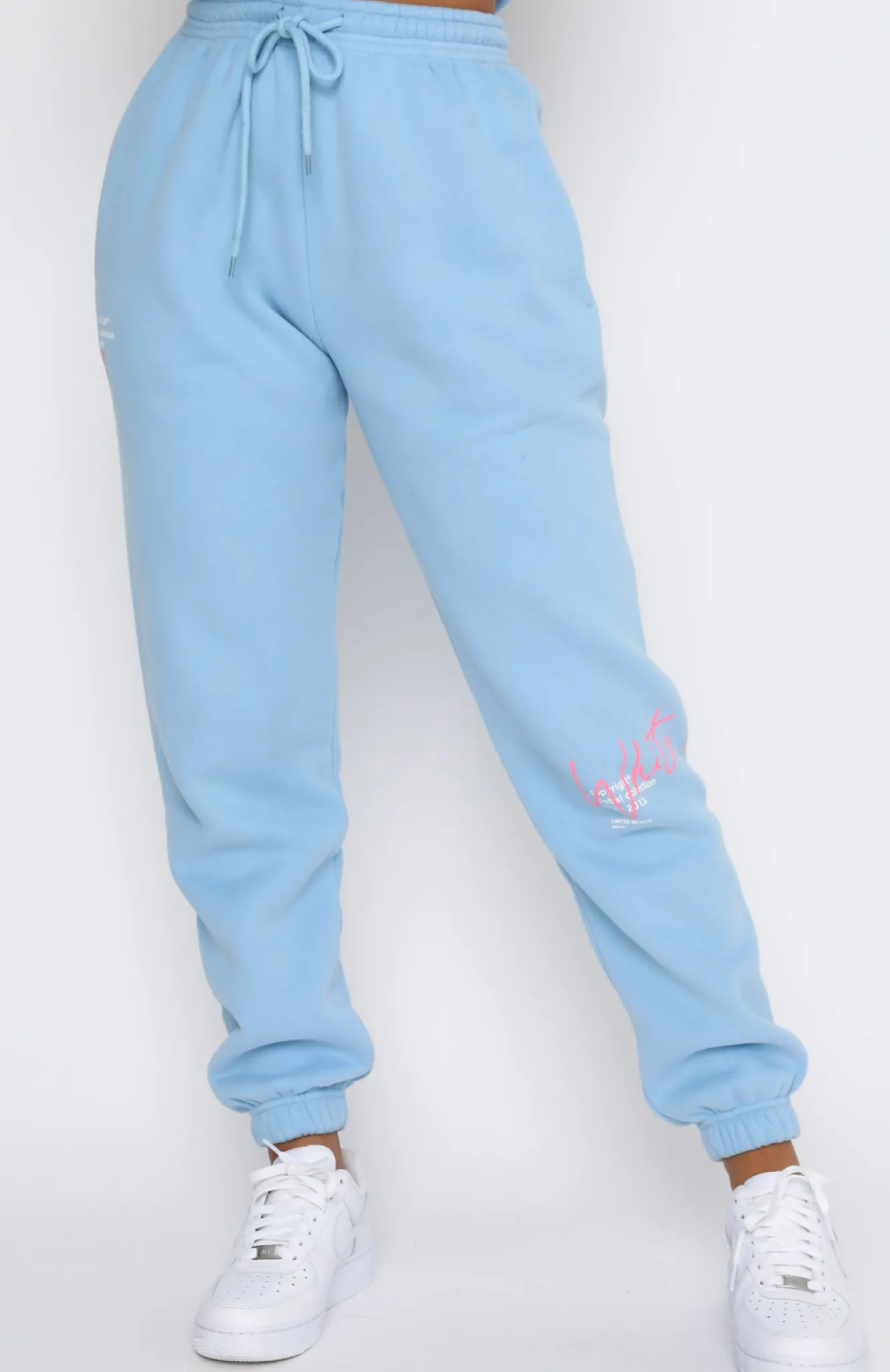 Sweatpants | White Fox Boutique New Story Sweatpants Baby blue