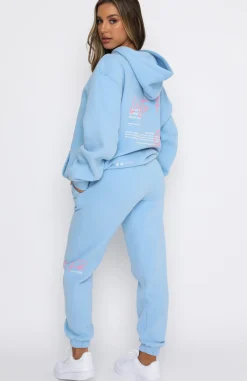 Sweatpants | White Fox Boutique New Story Sweatpants Baby blue