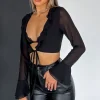 Shirts & Blouses | White Fox Boutique New Times Long Sleeve Crop black