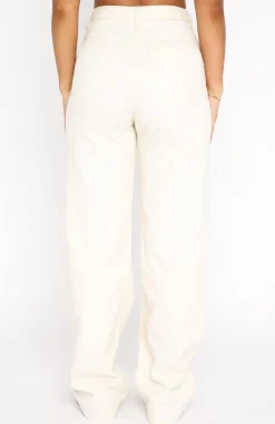 Pants | White Fox Boutique Next Issue Pants Cream white