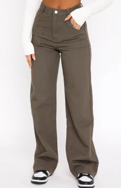 Pants | White Fox Boutique Next Issue Pants Khaki green