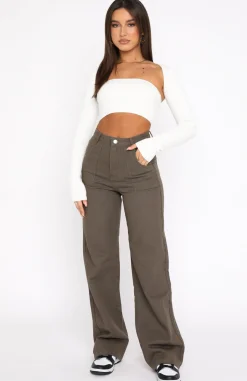 Pants | White Fox Boutique Next Issue Pants Khaki green