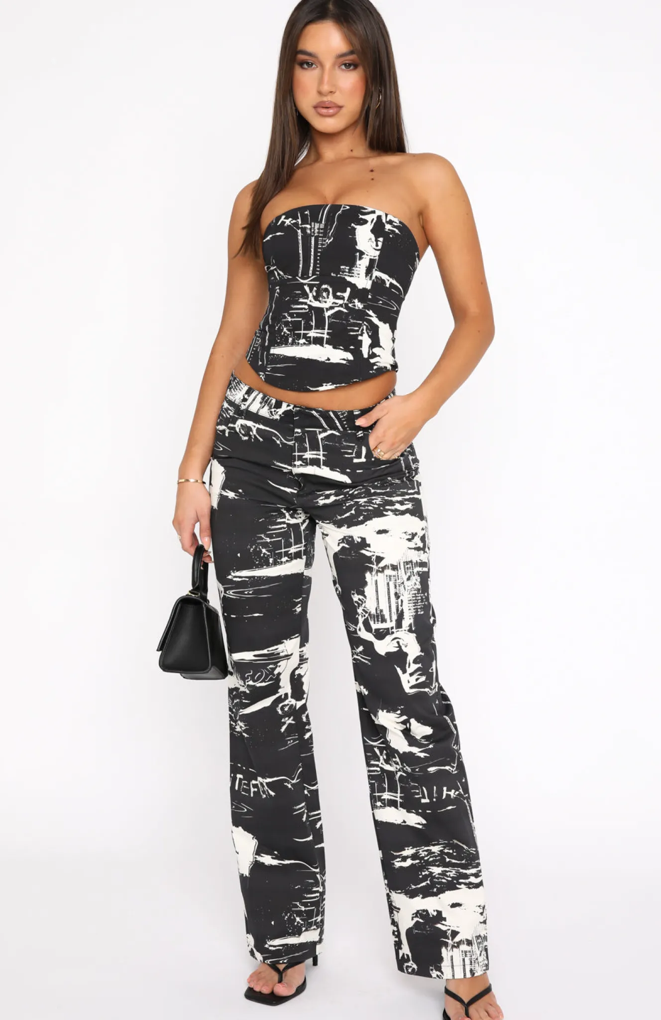 Shirts & Blouses | White Fox Boutique No Drama Bustier Dice black