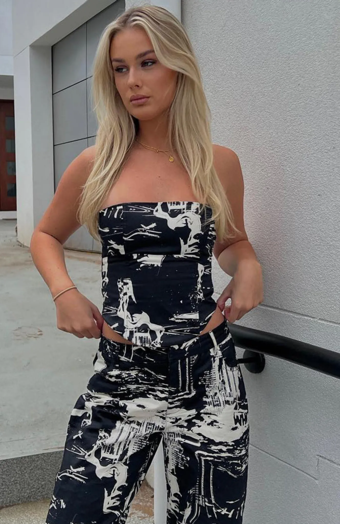 Shirts & Blouses | White Fox Boutique No Drama Bustier Dice black