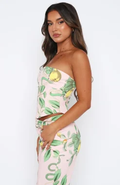 Shirts & Blouses | White Fox Boutique No Drama Bustier Serpent pink