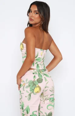 Shirts & Blouses | White Fox Boutique No Drama Bustier Serpent pink