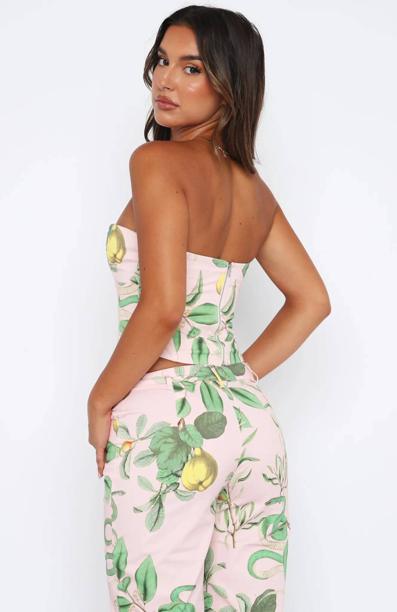 Shirts & Blouses | White Fox Boutique No Drama Bustier Serpent pink