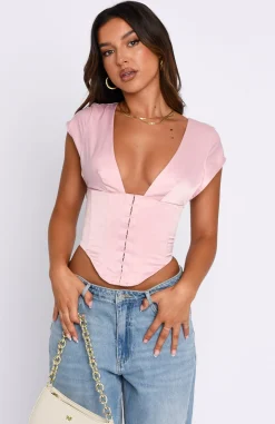 Shirts & Blouses | White Fox Boutique No Love Lost Bustier Blush pink