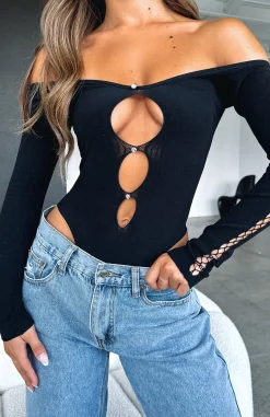 Shirts & Blouses | White Fox Boutique None Of Your Concern Bodysuit black