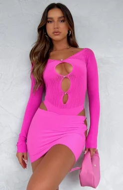 Shirts & Blouses | White Fox Boutique None Of Your Concern Bodysuit Hot pink