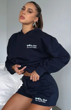 Shorts | White Fox Boutique Not A Dream Lounge Shorts Navy blue