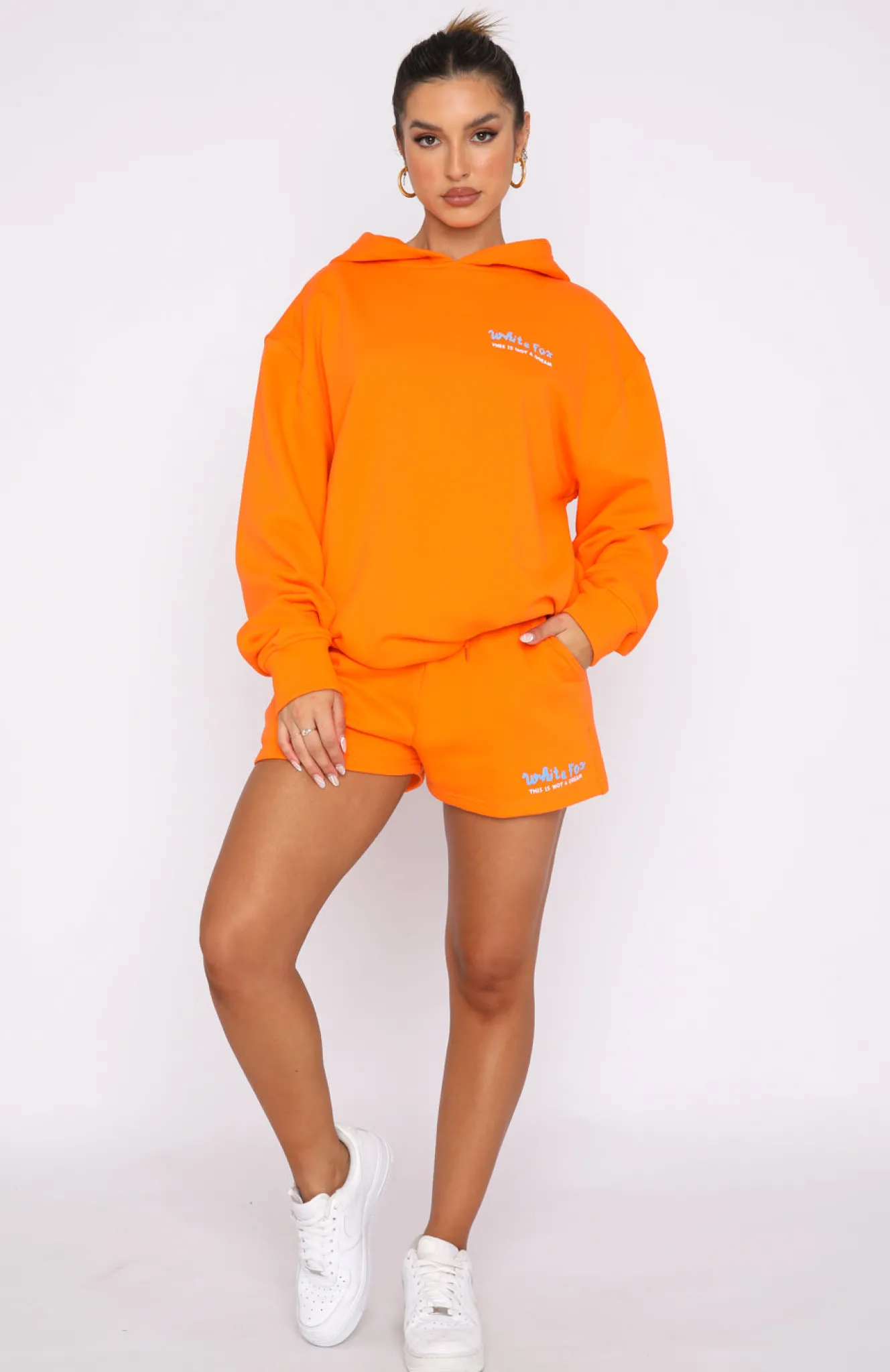 Shorts | White Fox Boutique Not A Dream Lounge Shorts orange