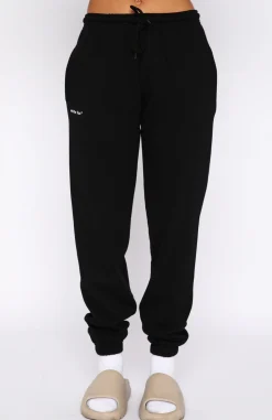 Sweatpants | White Fox Boutique Not An Issue Sweatpants black