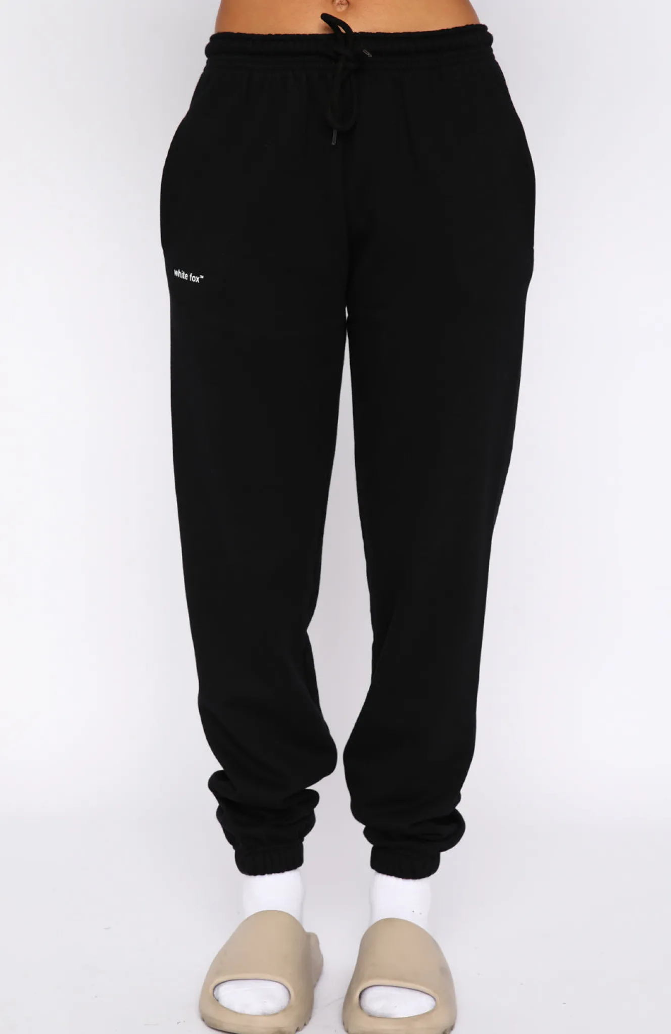 Sweatpants | White Fox Boutique Not An Issue Sweatpants black