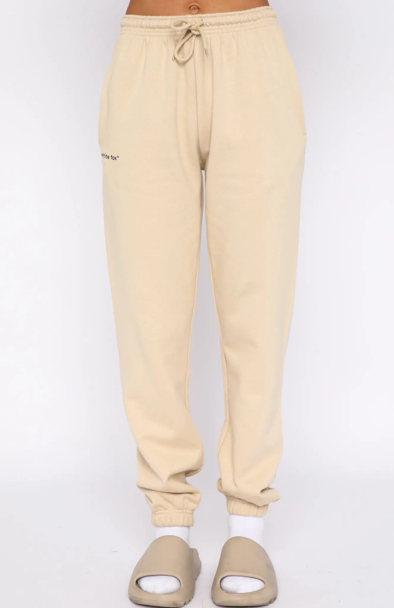 Sweatpants | White Fox Boutique Not An Issue Sweatpants Sand nude