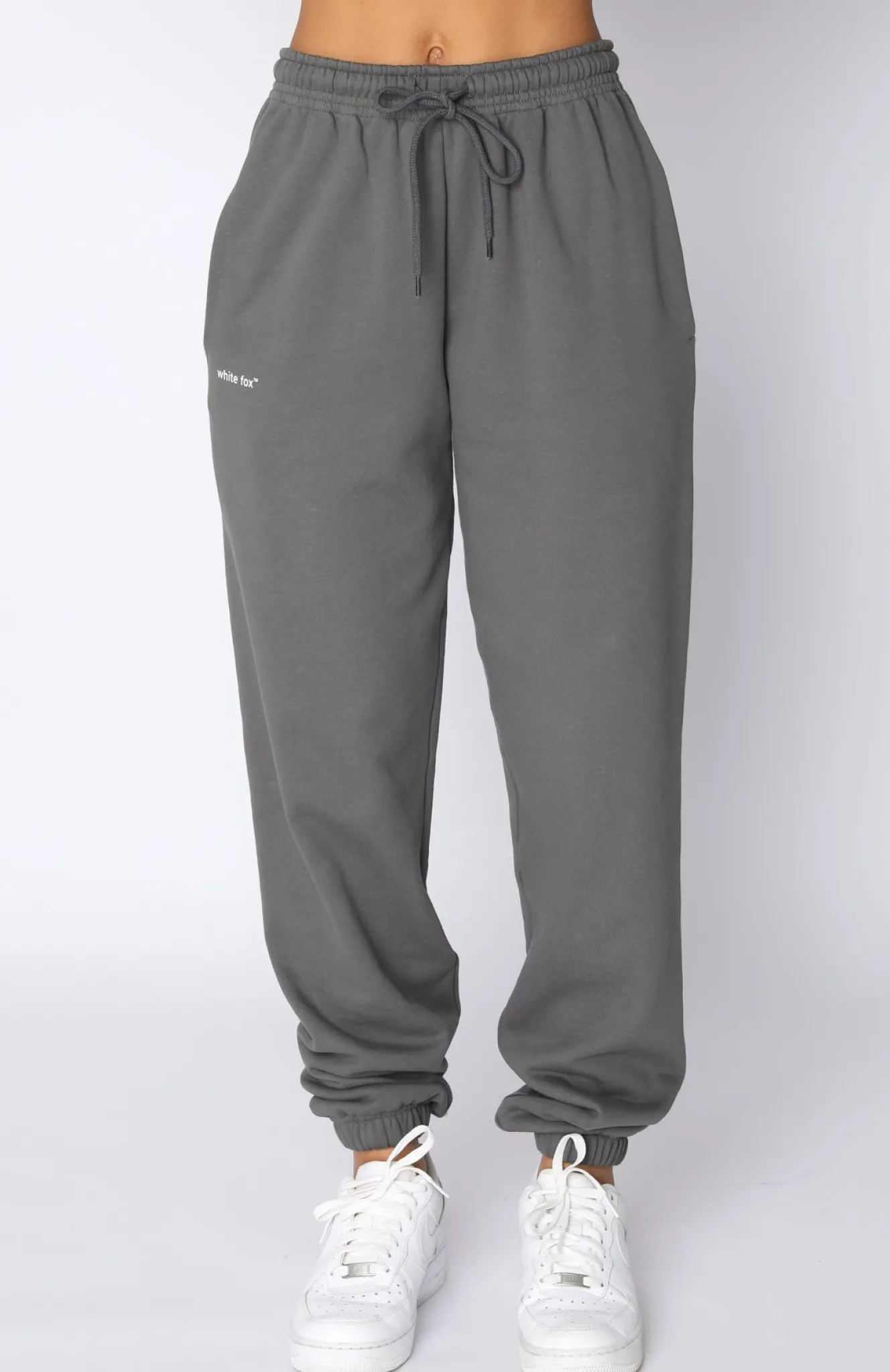 Sweatpants | White Fox Boutique Not An Issue Sweatpants Slate grey