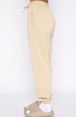 Sweatpants | White Fox Boutique Not An Issue Sweatpants Sand nude