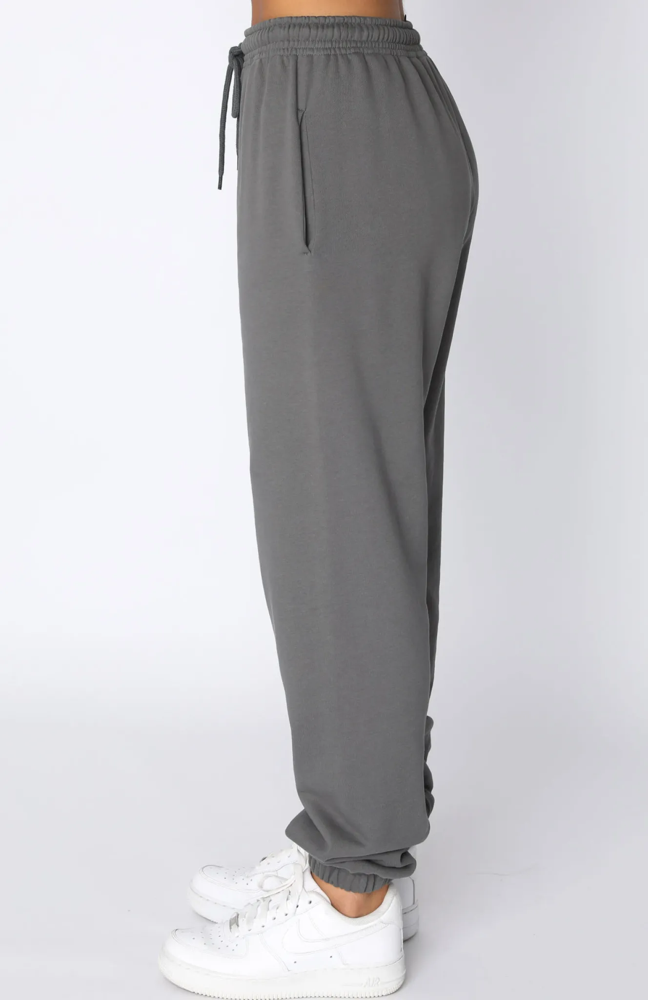 Sweatpants | White Fox Boutique Not An Issue Sweatpants Slate grey