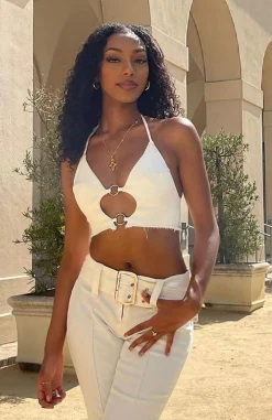 Shirts & Blouses | White Fox Boutique Not You Again Crop Cream white