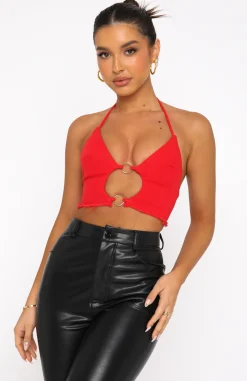 Shirts & Blouses | White Fox Boutique Not You Again Crop red