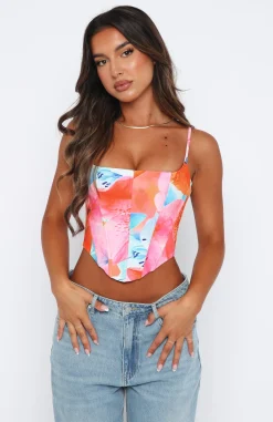 Shirts & Blouses | White Fox Boutique Nothing New Bustier Tropical Lily multi