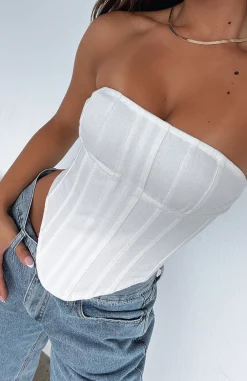 Shirts & Blouses | White Fox Boutique Nothing Without You Bustier Off white