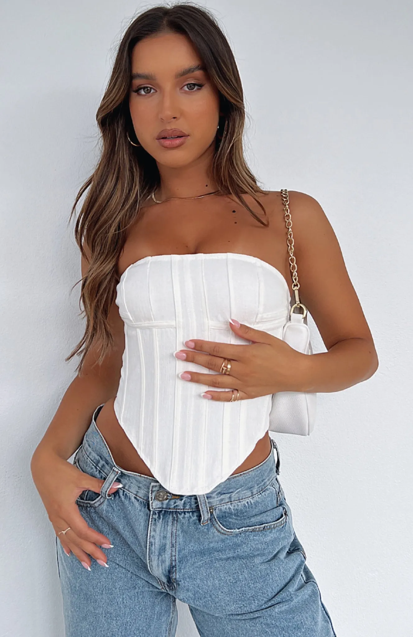 Shirts & Blouses | White Fox Boutique Nothing Without You Bustier Off white