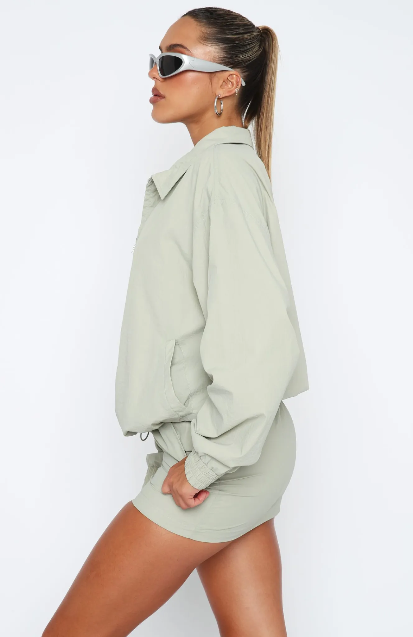 Jackets & Blazers | White Fox Boutique Off Duty Jacket Sage green