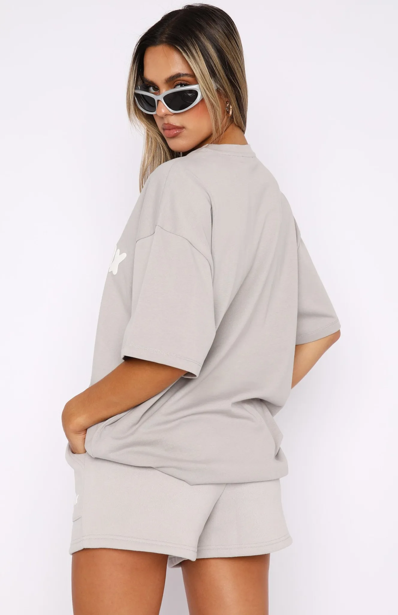 Shorts | White Fox Boutique Offstage Lounge Shorts Moon grey