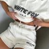 Restocked | White Fox Boutique Offstage Lounge Shorts Pebble nude