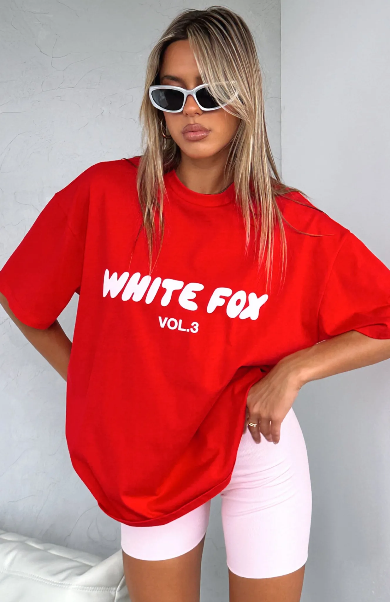 Shirts & Blouses | White Fox Boutique Offstage Oversized Tee Cherry red