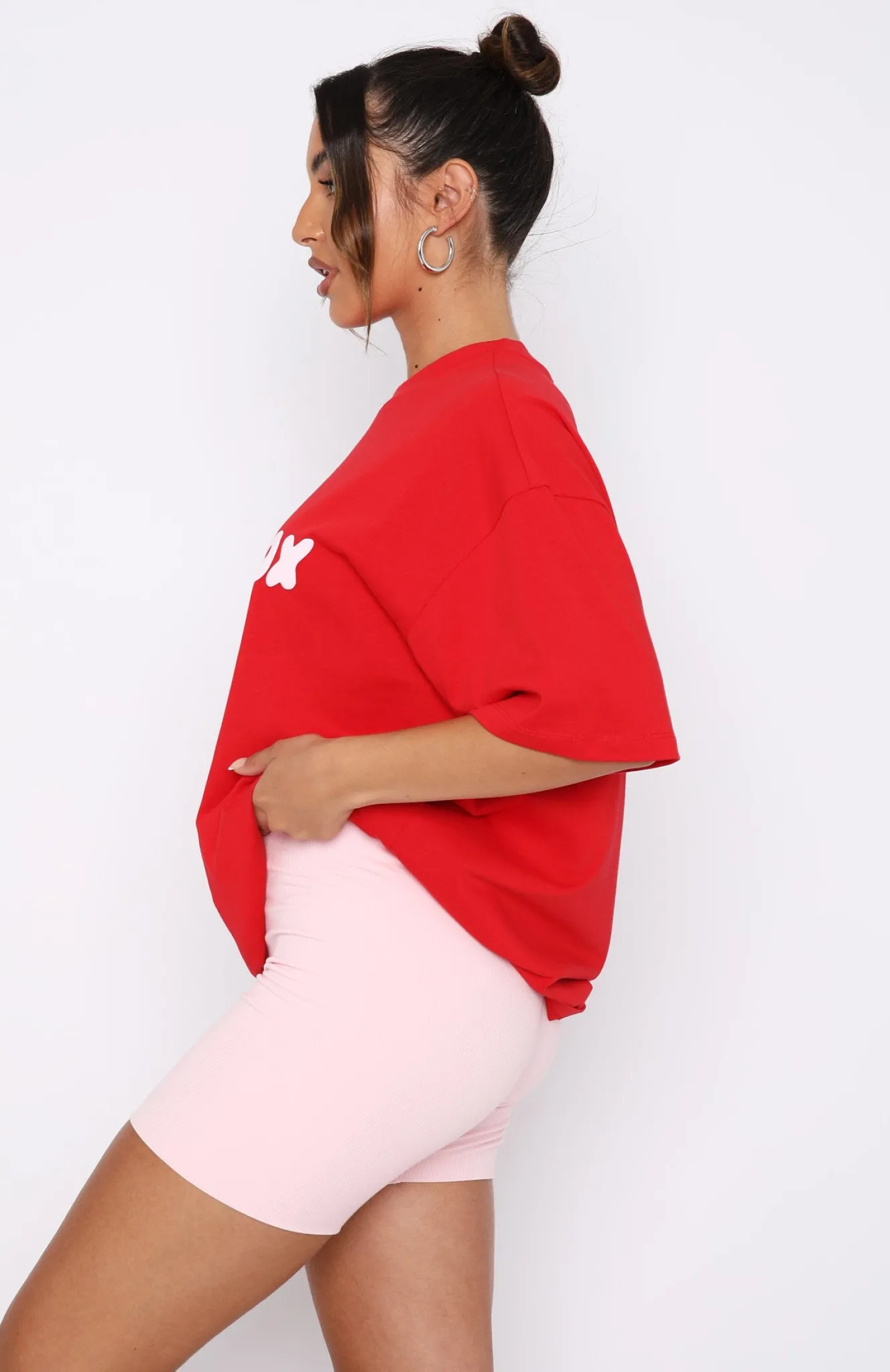 Shirts & Blouses | White Fox Boutique Offstage Oversized Tee Cherry red