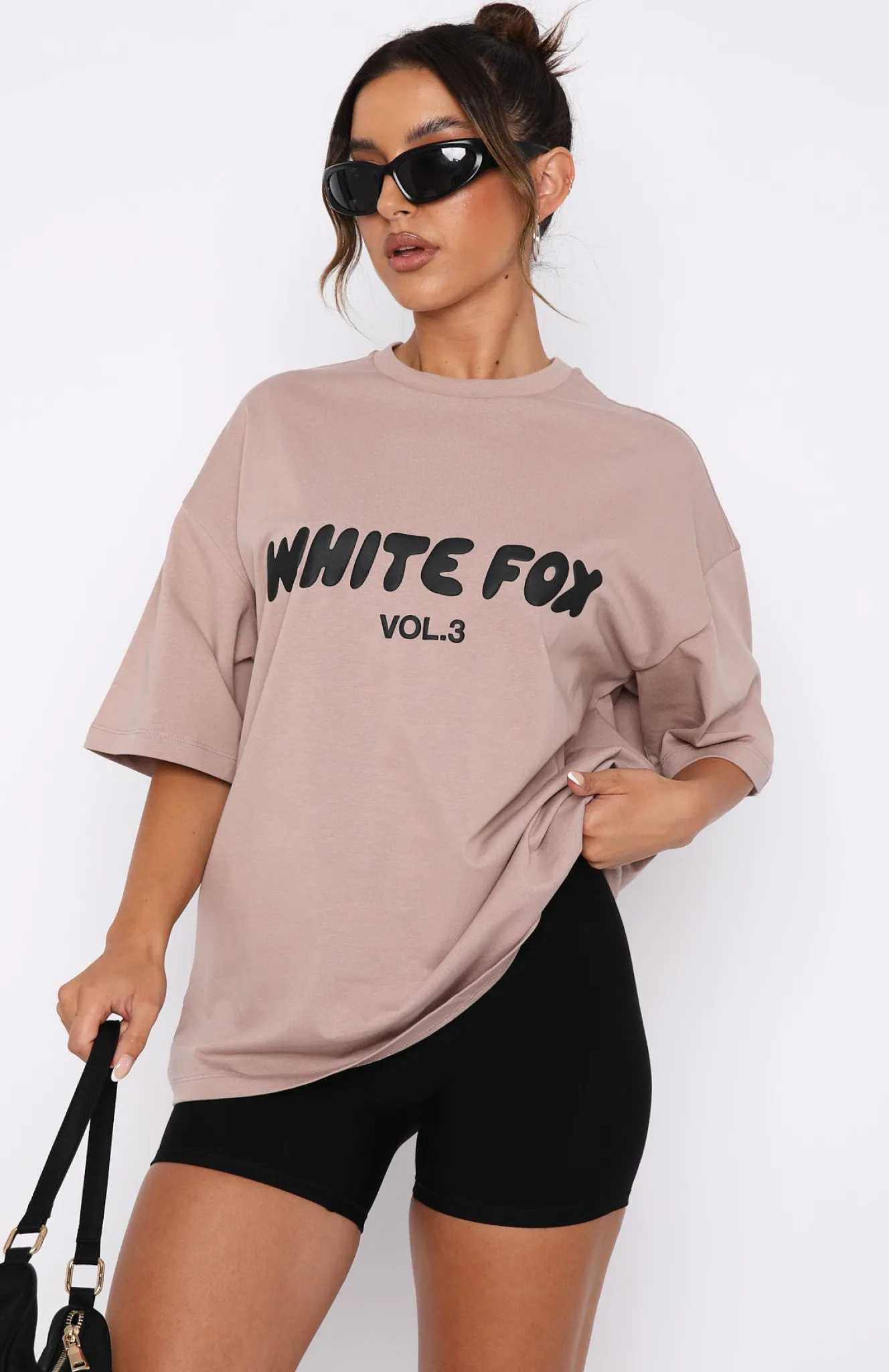 Shirts & Blouses | White Fox Boutique Offstage Oversized Tee Cinnamon brown