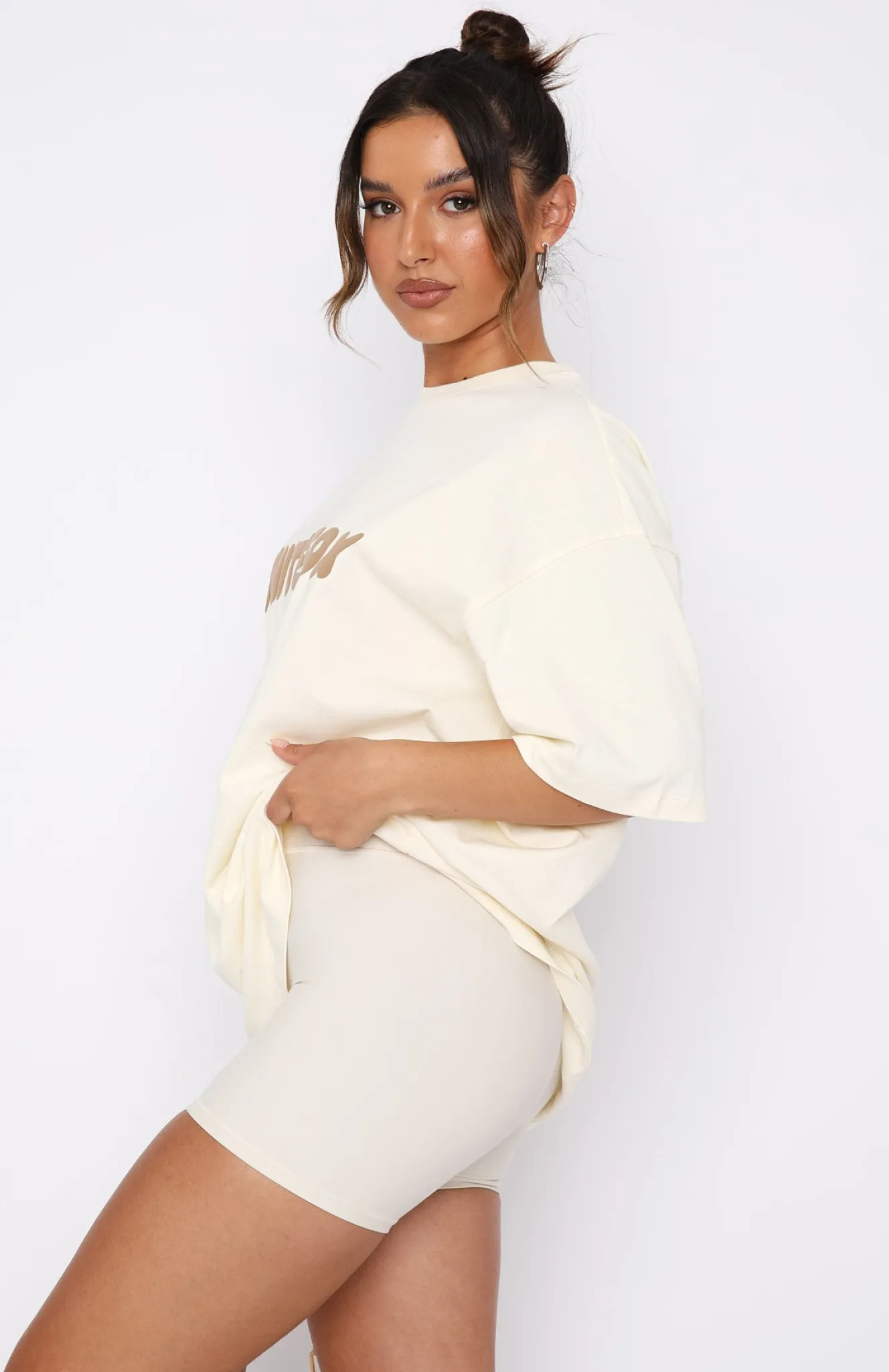 Shirts & Blouses | White Fox Boutique Offstage Oversized Tee Cream white