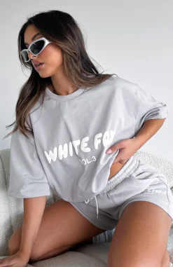 Shirts & Blouses | White Fox Boutique Offstage Oversized Tee Moon grey