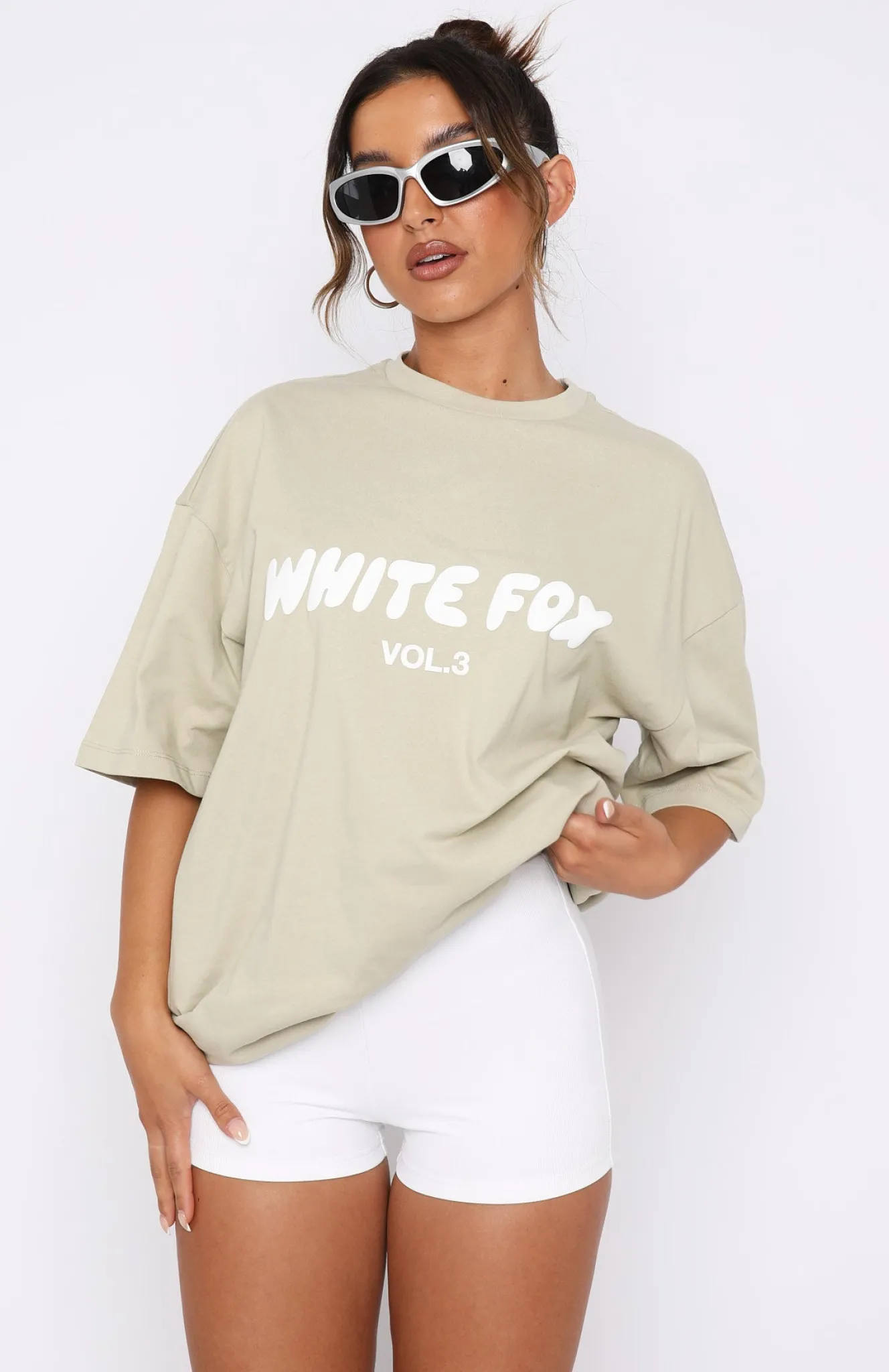 Shirts & Blouses | White Fox Boutique Offstage Oversized Tee Moss green