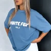 Shirts & Blouses | White Fox Boutique Offstage Oversized Tee Ocean blue