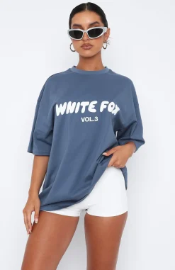 Shirts & Blouses | White Fox Boutique Offstage Oversized Tee Ocean blue