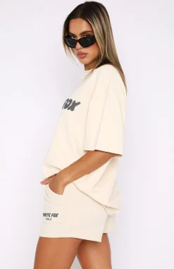 Shirts & Blouses | White Fox Boutique Offstage Oversized Tee Pebble nude