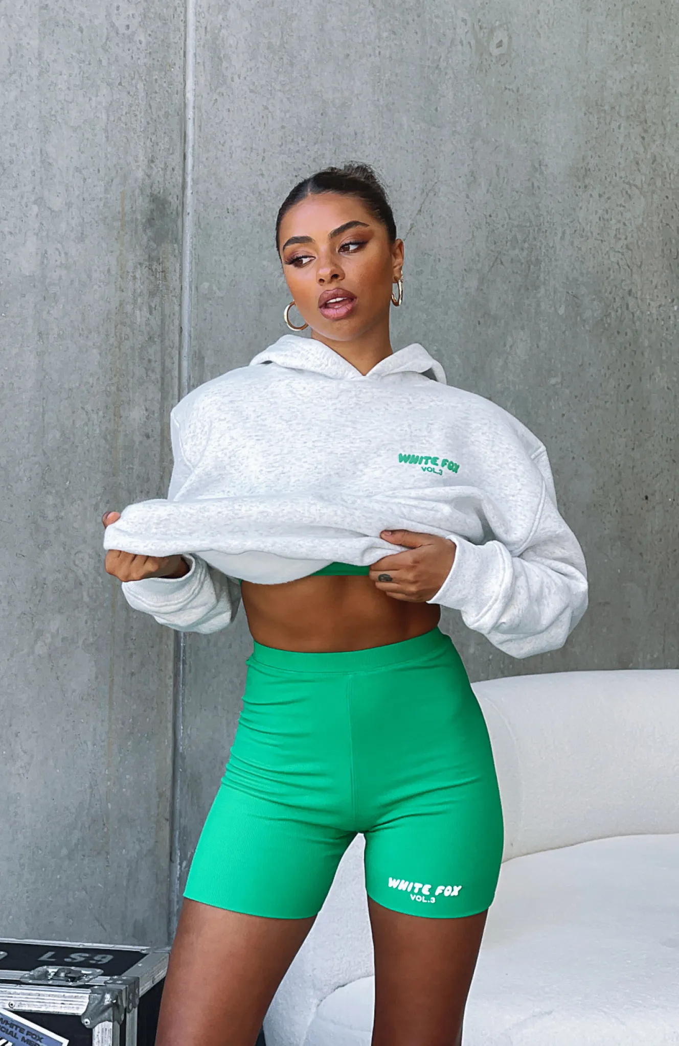 Shorts | White Fox Boutique Offstage Ribbed Bike Shorts Amazon green
