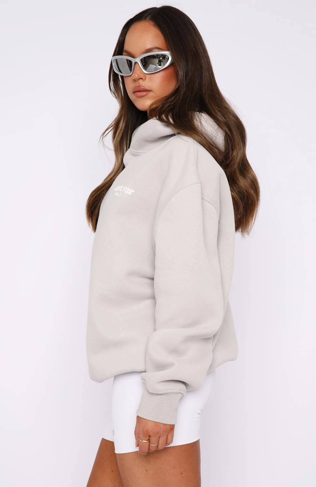 Shorts | White Fox Boutique Offstage Ribbed Bike Shorts white