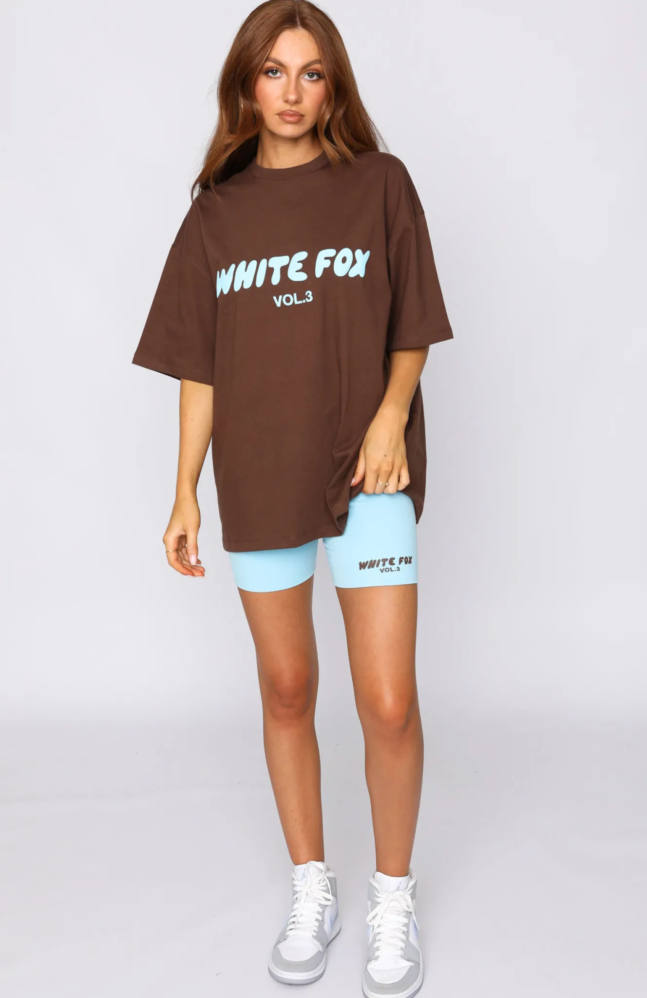 Shorts | White Fox Boutique Offstage Ribbed Bike Shorts Aqua Mist blue
