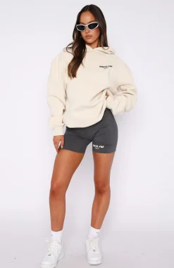 Shorts | White Fox Boutique Offstage Ribbed Bike Shorts Charcoal grey