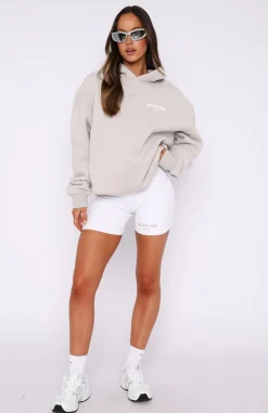 Shorts | White Fox Boutique Offstage Ribbed Bike Shorts white
