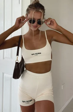 Shorts | White Fox Boutique Offstage Ribbed Bike Shorts Vanilla nude